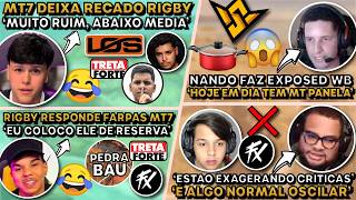 JOKER SAI EM DEFESA FX! MT7 DEIXA RECADO RIGBY! RIGBY RESPONDE MT7! NANDO FAZ EXPOSED FFWS!