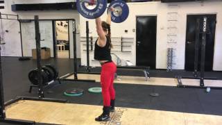 Touch And Go Push-Jerk 55 X 12 Reps By Jacqueline Dahlstrøm