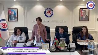 Bakı Avrasiya Universitetində Dəyirmi Masa Keçirilib