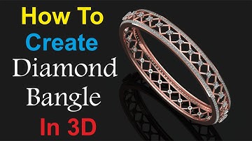 How To Create Diamond Bangle In 3d || Gemvision Matrix 9 Tutorial #13
