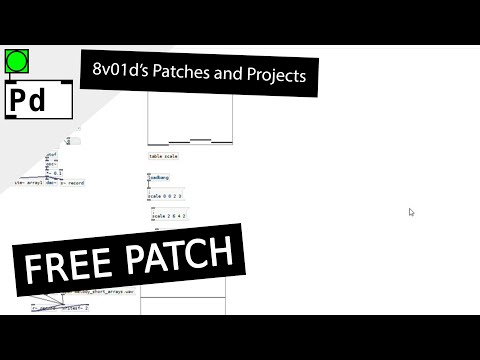 (9) Pure Data - 8v01d - Melody (Shorter Array Sequence)