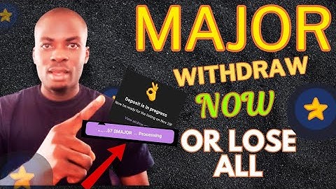 How to withdraw Major coin to exchanges | Or lose all 😲 Step-by-step guide. #major