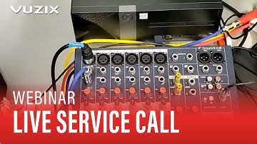 Live Field Service troubleshooting call using Vuzix Smart Glasses