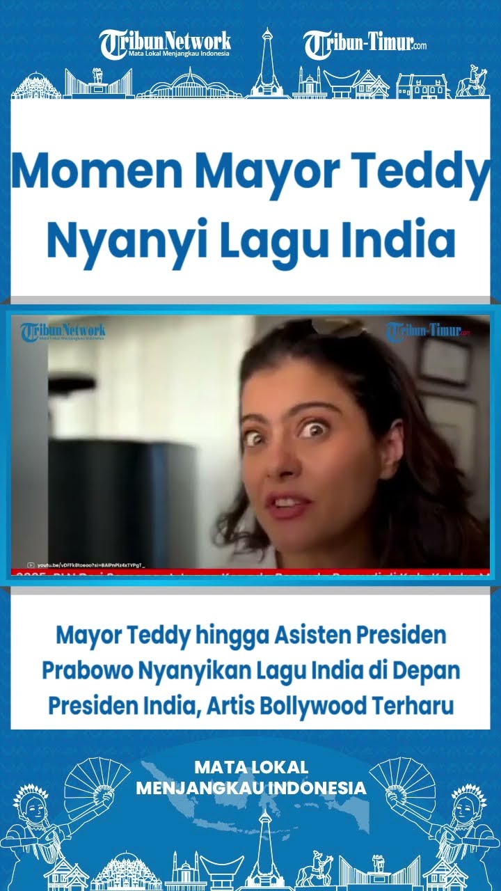 SHORT Mayor Teddy hingga Asisten Presiden Prabowo Nyanyikan Lagu India di Depan Presiden India