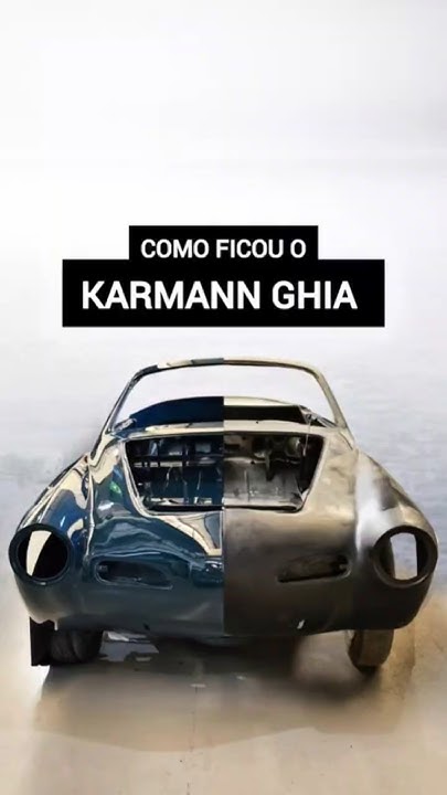 O que achou dessa mudança? 😱✨️🇧🇷Veja o antes e depois desse Karmann Ghia 1967 na cor Verde Especial!