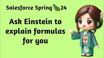 Salesforce Spring 🍃 24 - Ask Einstein to explain formulas for you