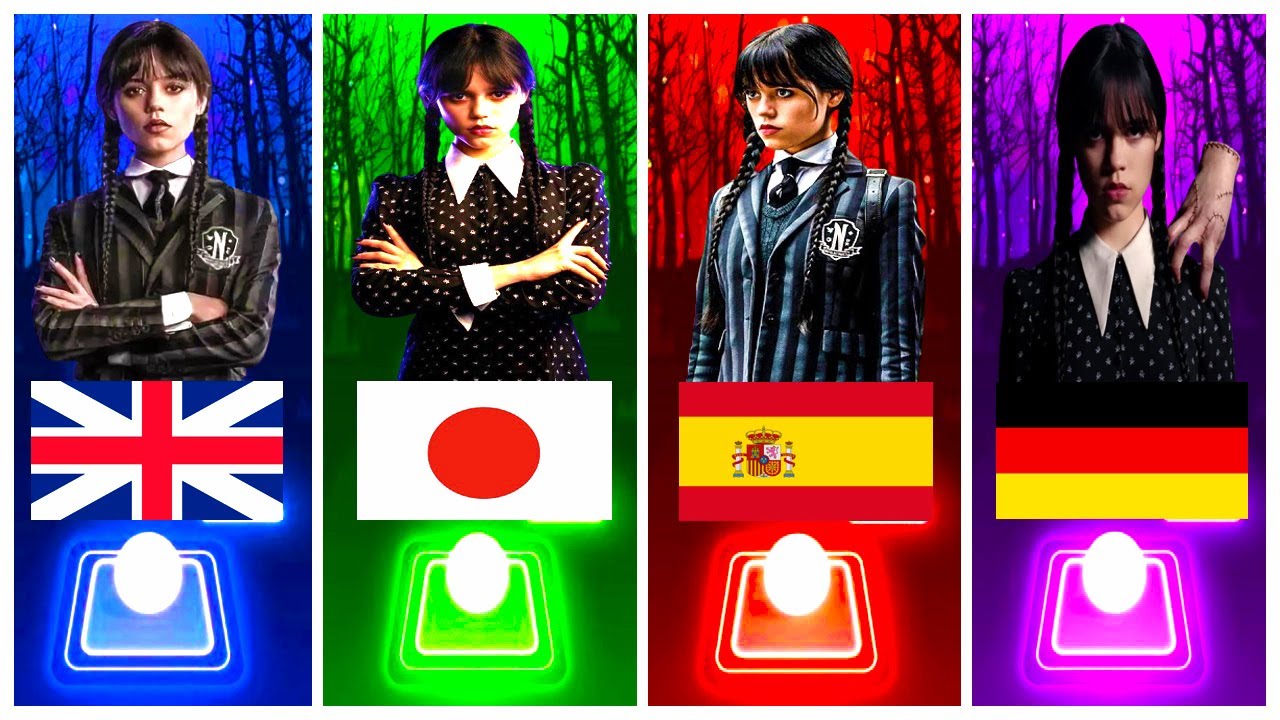 Bloody Mary Lady Gaga Wednesday vs Japan Vs Spanish Vs Germanse Tiles