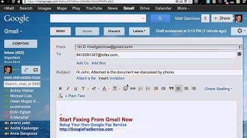 Online Email to Fax Tutorial