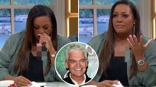 Alison Hammond broke down in tears this morning during an interview with Philip Scofield