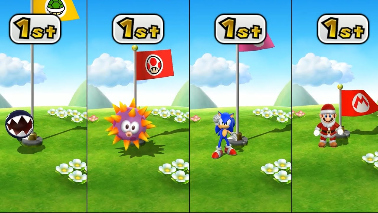 Mario Party 9 MOD: SONIC, SANTA MARIO & CHAIN CHOMP Battle!