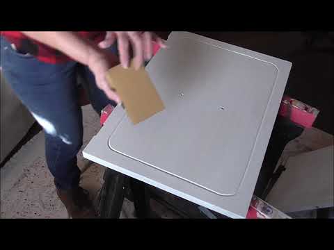 Buffet Transformation With Chalk Paint and Gel Stain Part 1