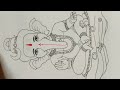 Ganesha Chaturthi special Drawing of Ganpati Bappa in the hands of Lord Shiva and Mata Parvati 