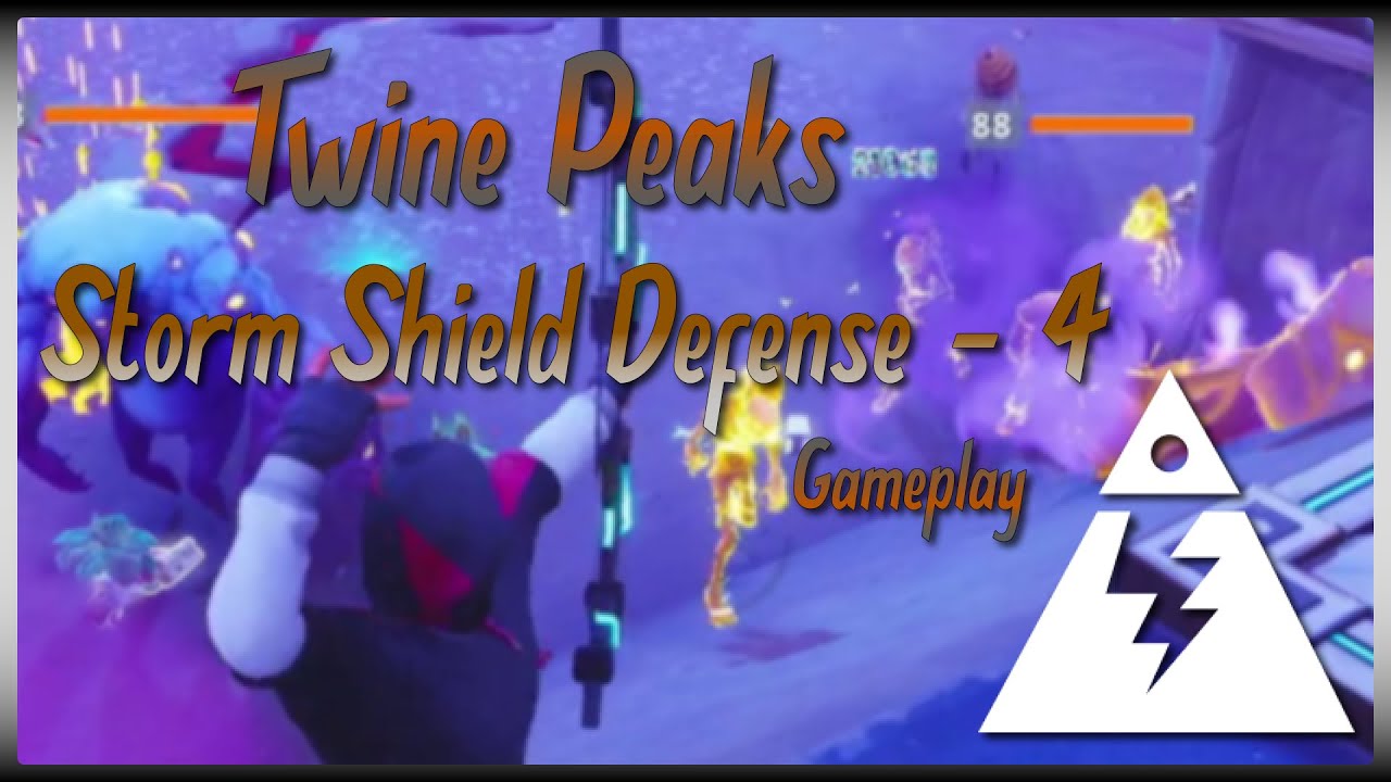 TWINE PEAKS Storm Shield Defense 4 Gameplay // Fortnite Save The