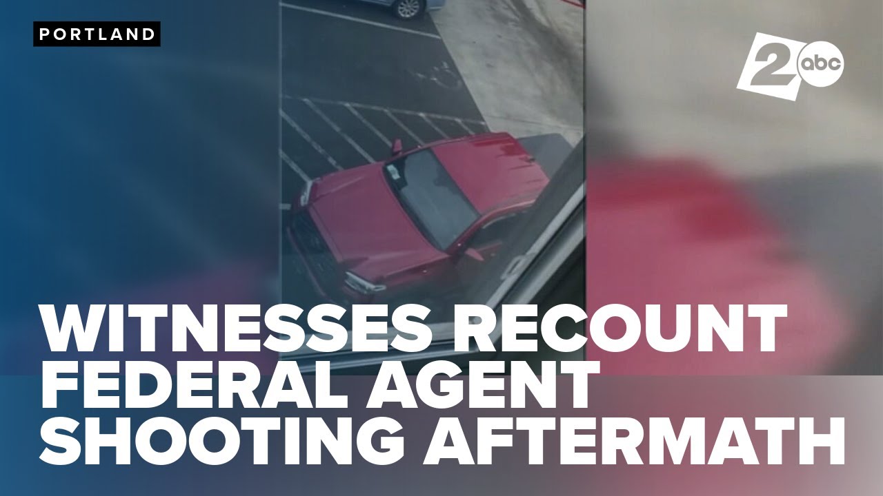 Witnesses: Chaotic scene as couple shot by federal agent arrives at Portland apartments