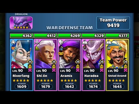 Empires & Puzzles: Match-3 RPG Dragon War Offensive Tactics