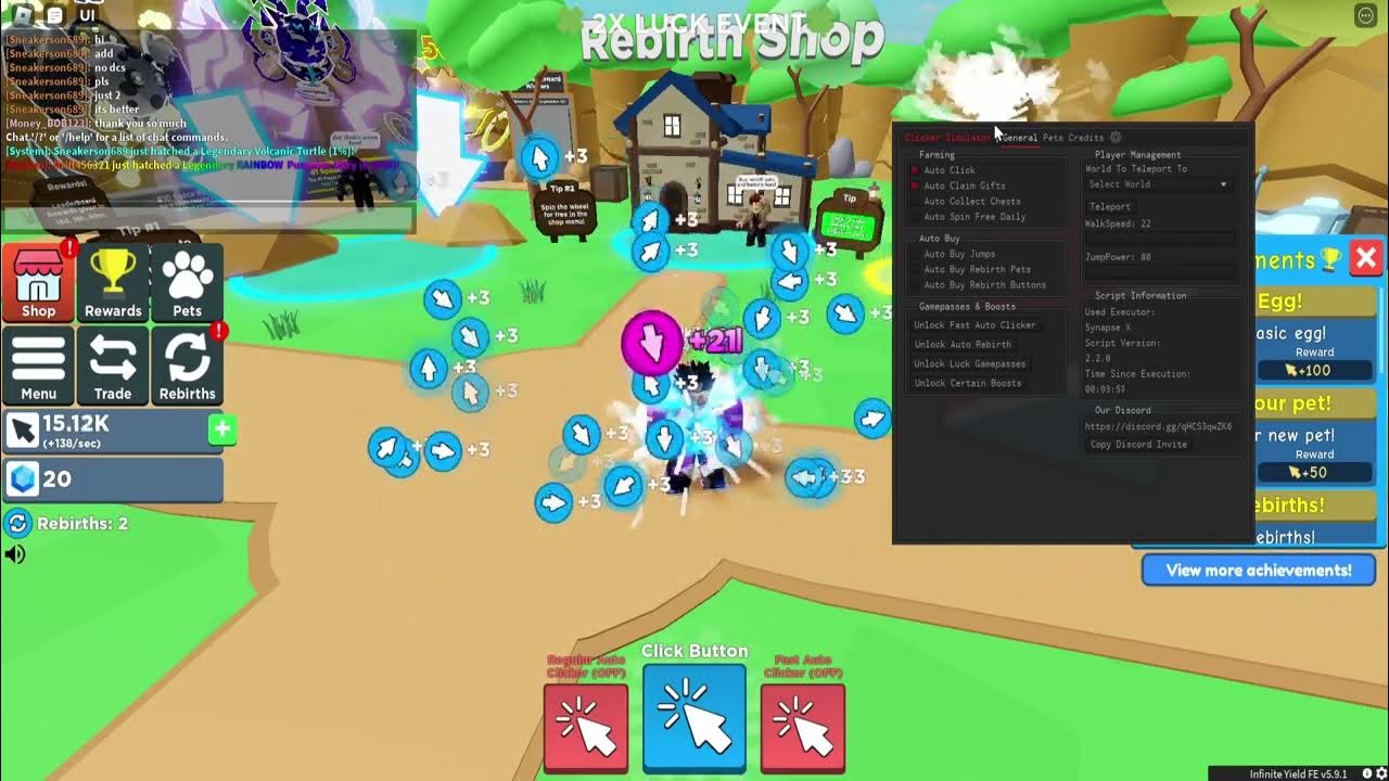  roblox clicker simulator script auto farm more pastebin youtube
