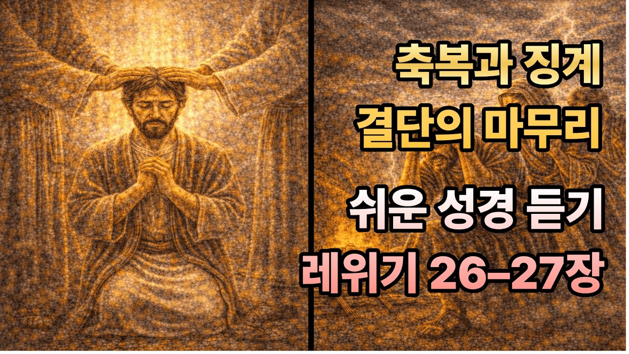 [38편] 레위기 26–27장 왜 레위기는 ‘선택’으로 끝날까 성경듣기 ｜ 쉬운성경 ｜성경 말씀 ｜ 성경이야기