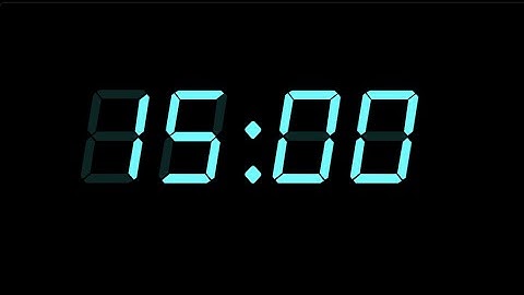 15 Minute Timer, retro cyan lcd alarm clock, with Alarm ⏰