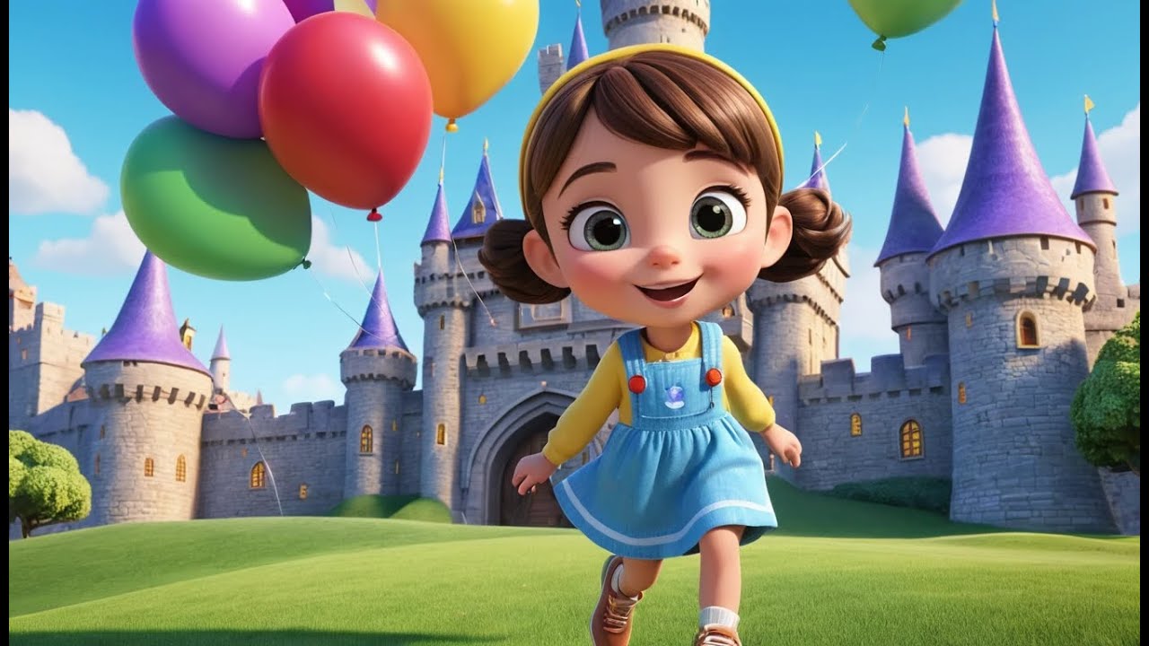 🎈 ABC Balloons Flying Over Rainbow Castle 🌈🏰 | Fun Alphabet Song for Kids 🎶✨