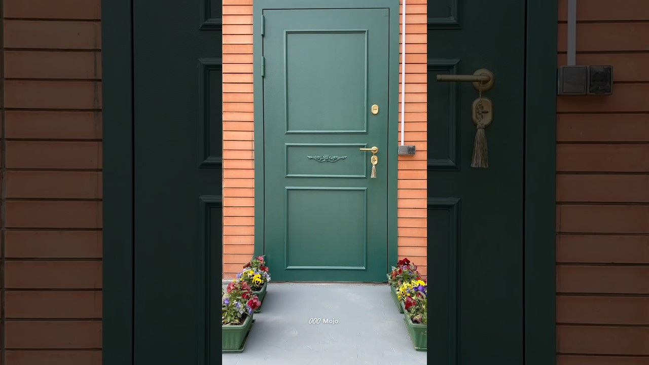 Красивая дверь, визитная карточка дома! Красим🔥 