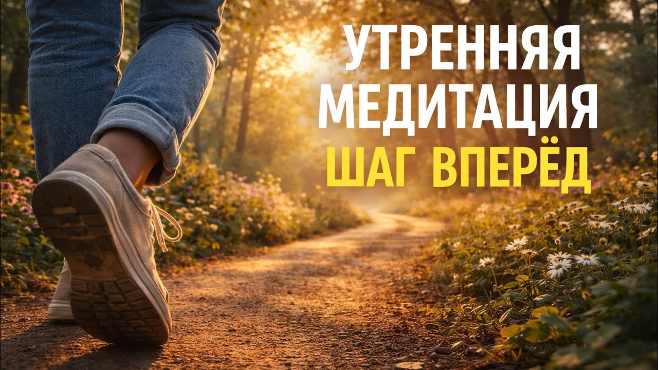 Утренняя медитация для энергии и мотивации | Шаг вперёд в новый день