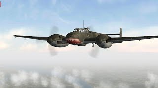 37mm bomber hunting in bf110 / gs ww2