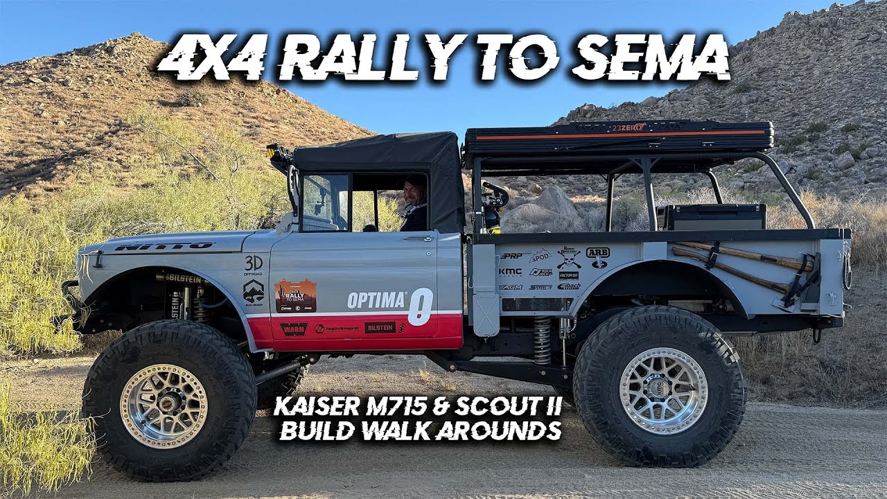 We Drove Off-Road Trails from LA to SEMA in our Kaiser Jeep Show Rig!