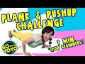 How to do a Pushup? Super easy exercise for kids!  Daily Plank Challenge!