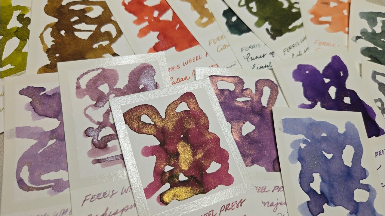 16 Ferris Wheel Press Inks◇ Swatch Party◇ part I