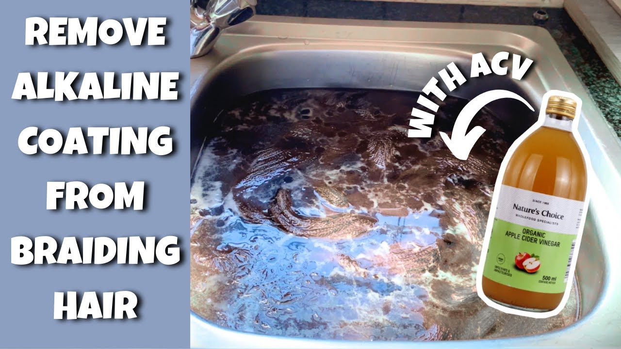 [How To] Clean Synthetic Hair Before Braiding ACV Rinse YouTube