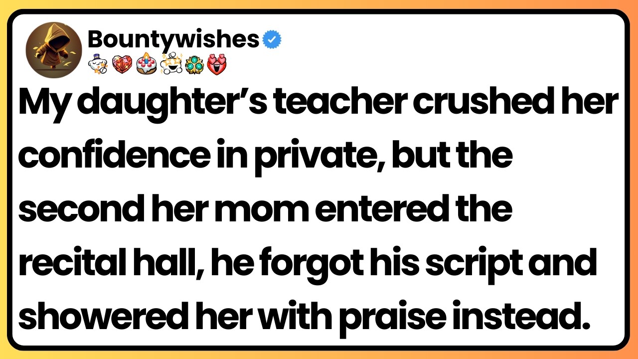 My daughter’s piano teacher criticized her—until my wife walked into the recital.