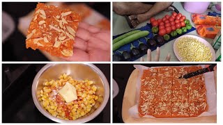 Cleaning Veggies & Groceries | Sweet Corn | GAJAR BARFI No Khoya No Condensed Milk Easy Recipe