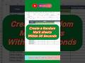 Create a Random Mark Sheets | NU MURAD | Excel