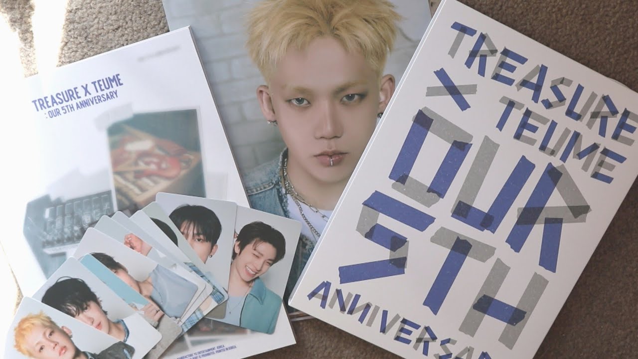 treasure 5th anniversary photobook unboxing - YouTube