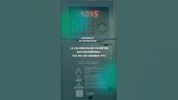 LS LSLV0022G100 Inverter – Motor Control via RS-485 Modbus RTU | University of Automation