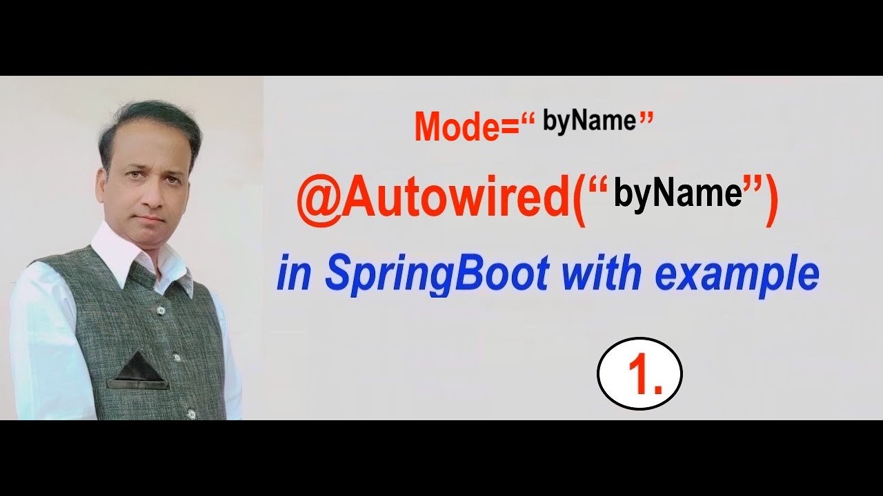 Autowiring byName  in SpringBoot Part-1