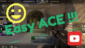 A very Easy !!! ACE on Competitive in CSGO MIRAGE (GN4)