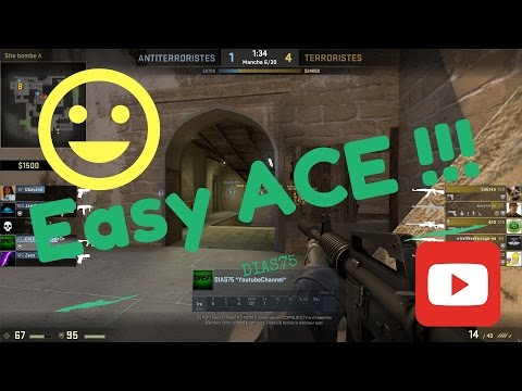 A very Easy !!! ACE on Competitive in CSGO MIRAGE (GN4)