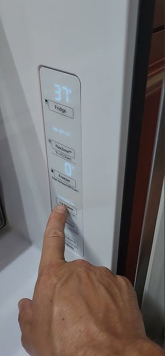 How do i reset my samsung refrigerator after changing the water filter