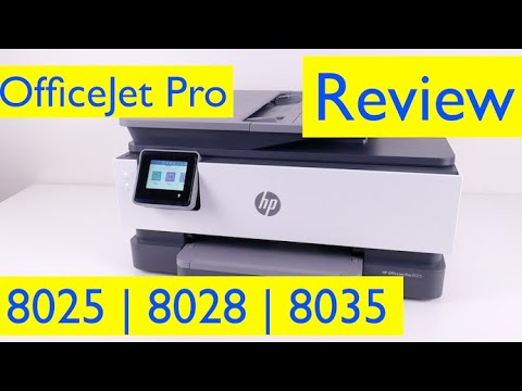 HP Officejet Pro 8025 | 8028 8035 Review and Print Quality Test -