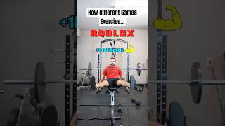 How Different Games Exercise… #Gaming #Shorts