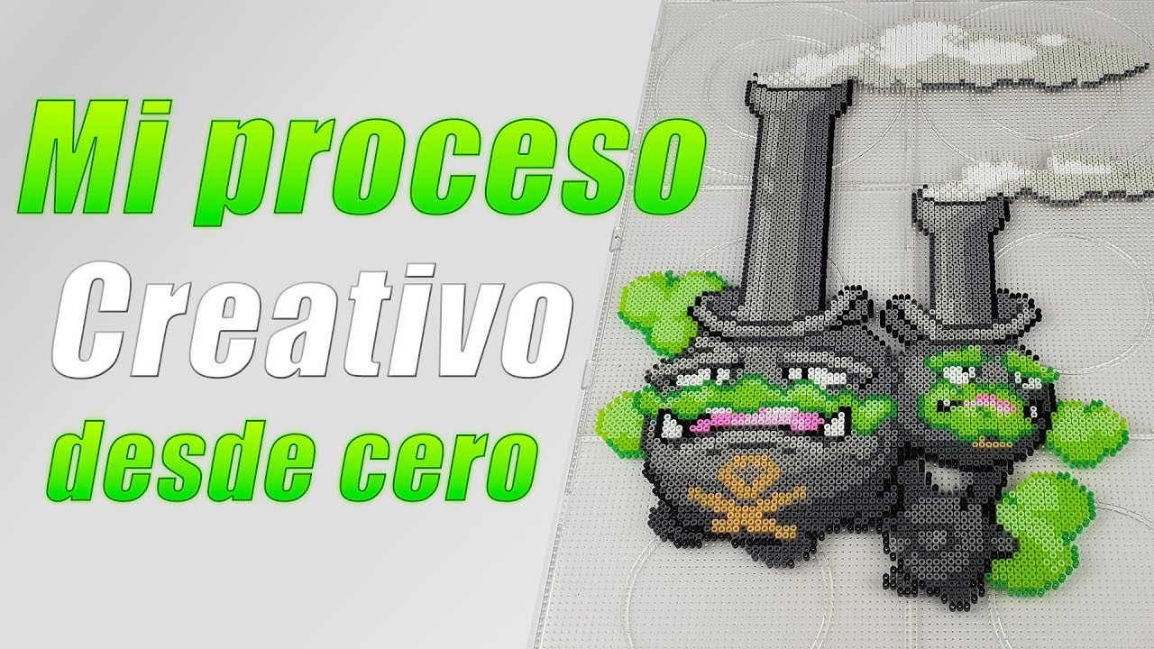 desde una IMÁGEN hasta un CUADRO - Hama/Perler beads desde lo Básico 🔥 WEEZING GALARIAN