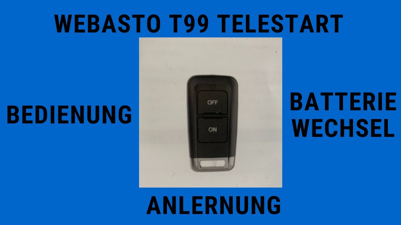 Batterie für Webasto Telestart T91 Funk Fernbedienung