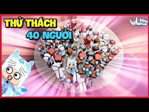 Cùng 40 người Parkour Map bước nhảy không gian mới được Update trong MIni World | Meowpeo - Mèo Béo