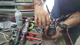 changing single spider injector from vortec engine