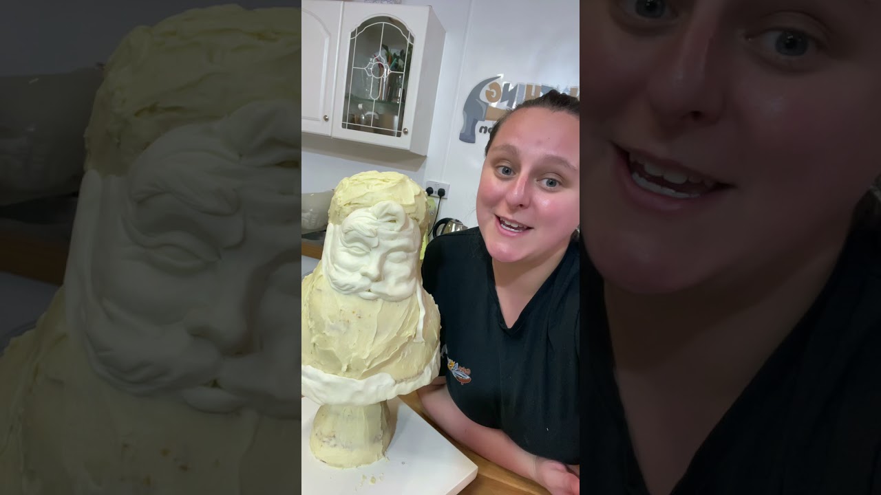 Santa Claus Cake… Half way there!! 