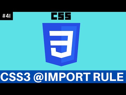 CSS @Import Rule Tutorial Part 41 || how to import multiple css file || programmer shakil