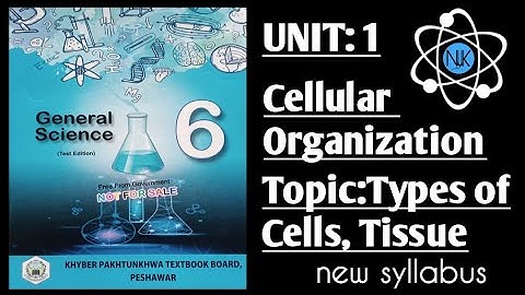 Science Class 6th|in Pashto|Ch#1|lecture#3| Kpk Textbook|Types of Cells, Tissue