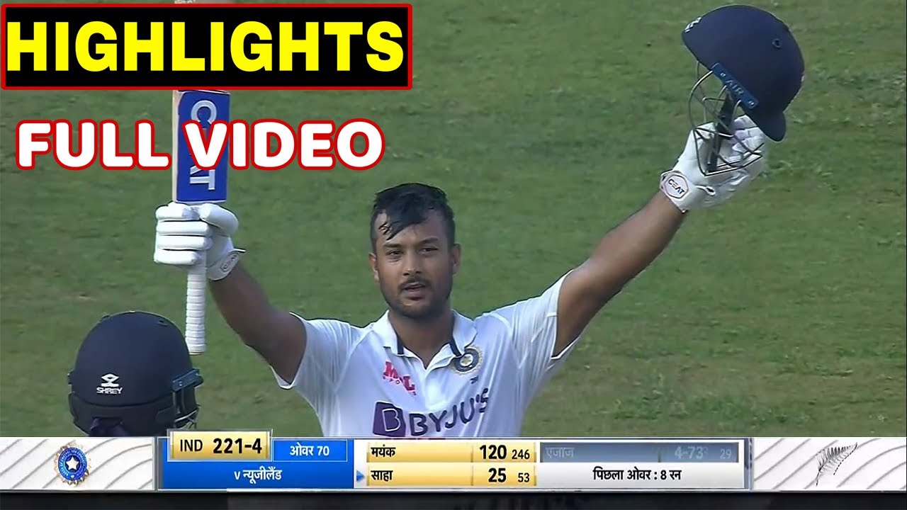 India vs New Zealand 2nd Test Day 1 Full Highlights, Ind Vs Nz Day 1 ...