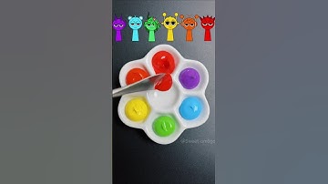 What color do mixed flags make? (Part 3)#paintmixing #colormixing #satisfying #asmrart